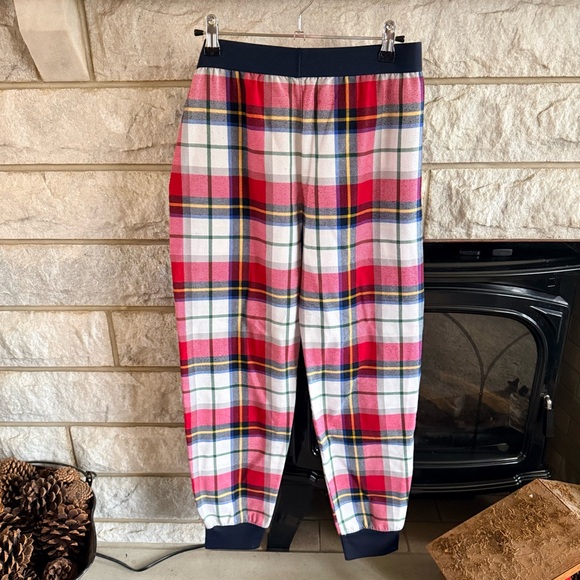 Abercrombie & Fitch Kids Red Plaid Pajama Pants 15/16 - Picture 4 of 4